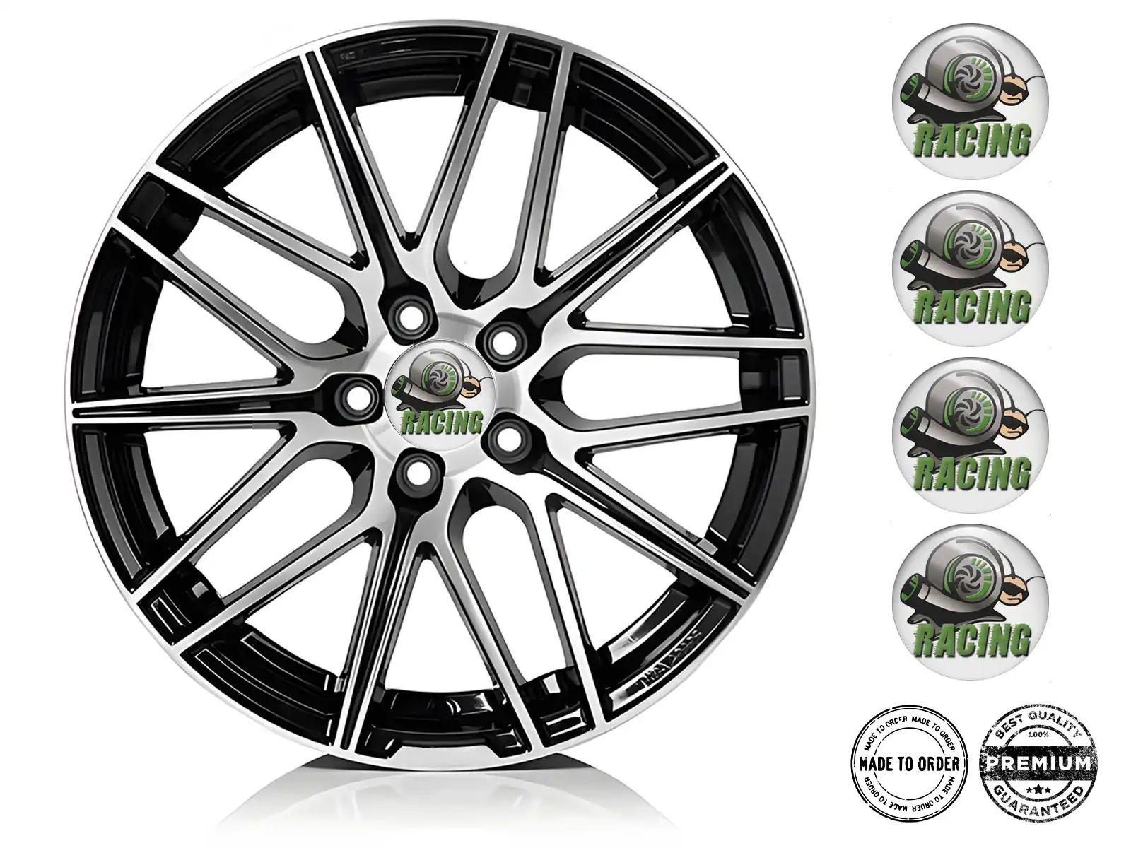 Wheel Decals Precision Quantum Racing Wave